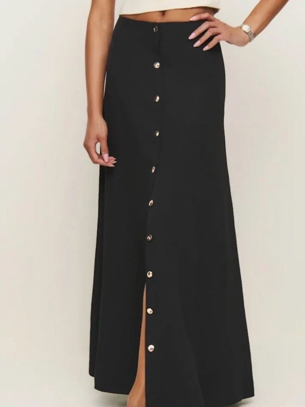 Reformation Andi Low Waist Maxi Skirt NWT